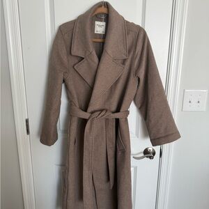Abercrombie & Fitch Brown Pea Coat